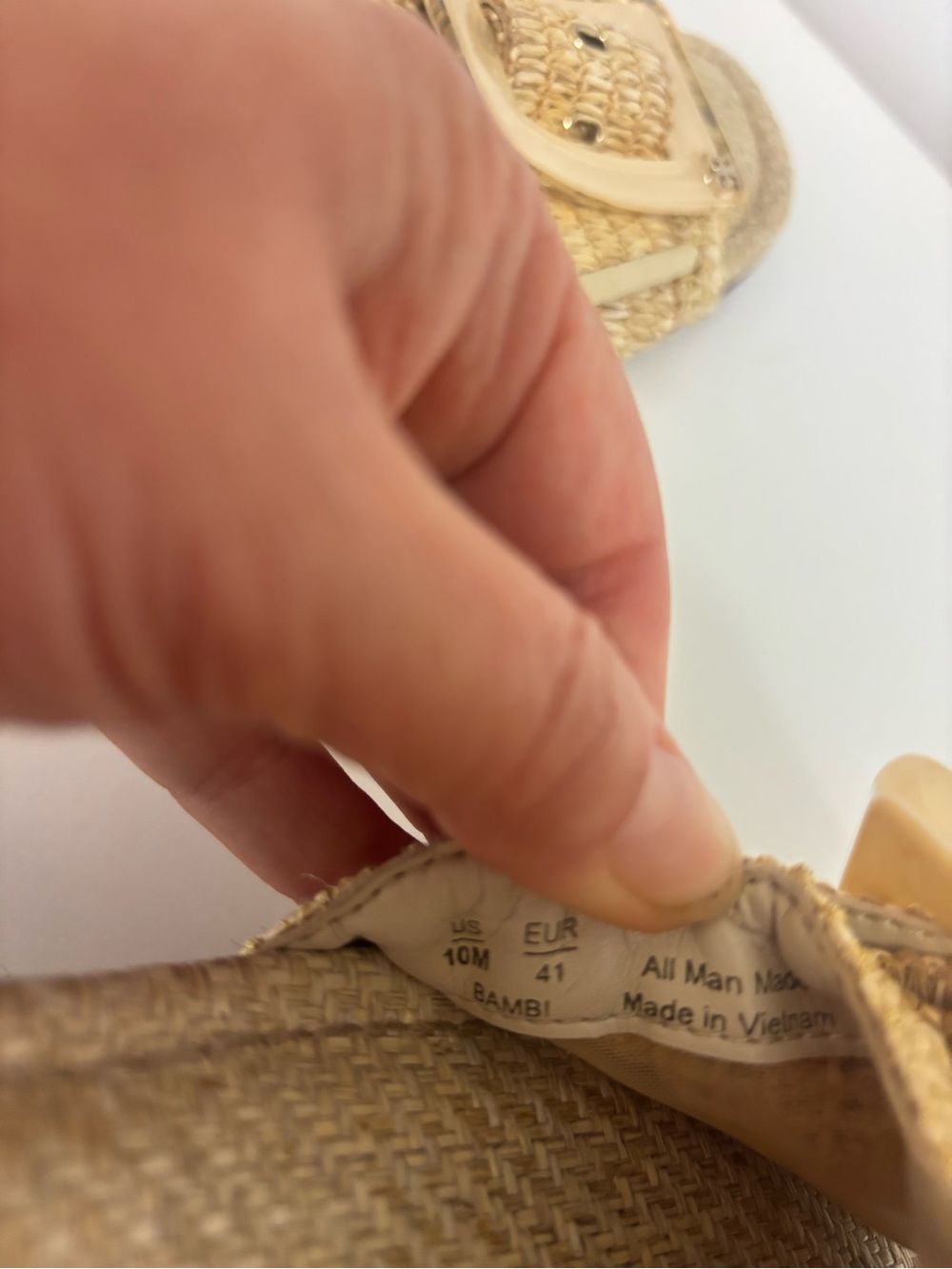 Sam Edelman New York Woven Straw Sandals - 10M - Picture 7 of 7